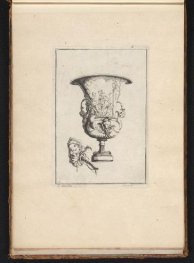 Vase with dancing nymphs and a satyr's head