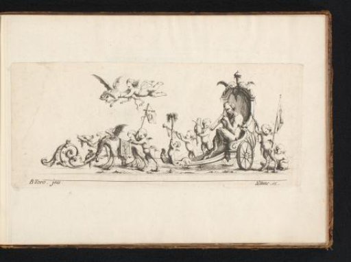 Procession with Pan in a triumphal chariot