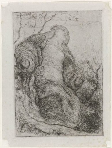 Woman under a tree