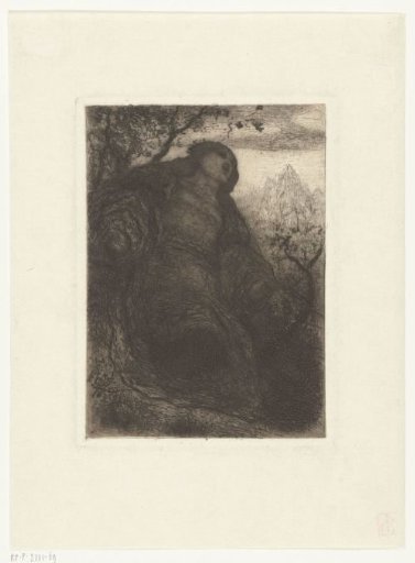 Woman under a tree