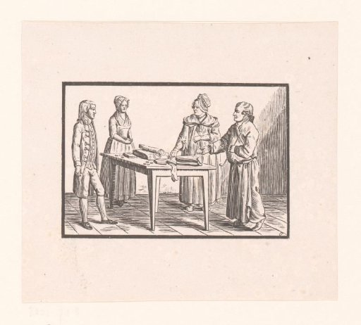 Men and Women at a Table