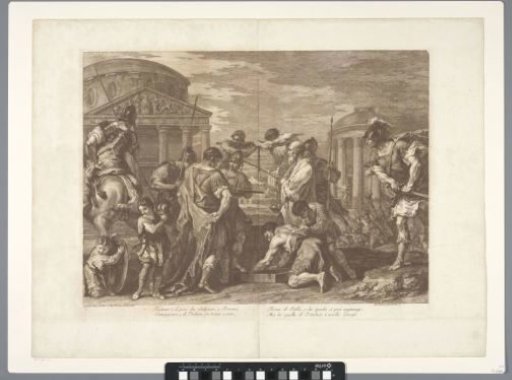 Furius Camillus liberates Rome, besieged by Brennus