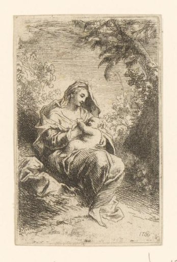 Madonna Feeding the Child Outdoors