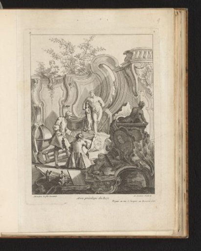 Rocaille with a Statue of Hercules