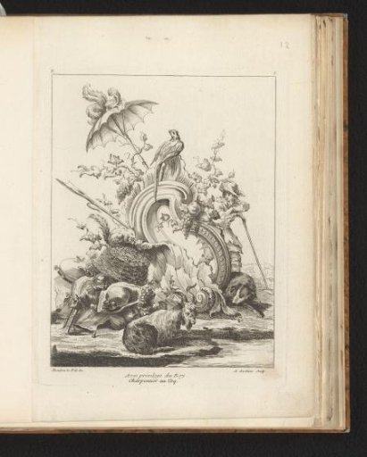 Rocaille with Animals and a Bagpipe