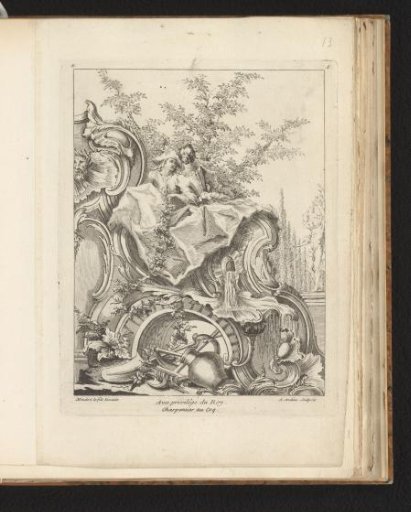 Rocaille with a Young Couple and Garden Attributes