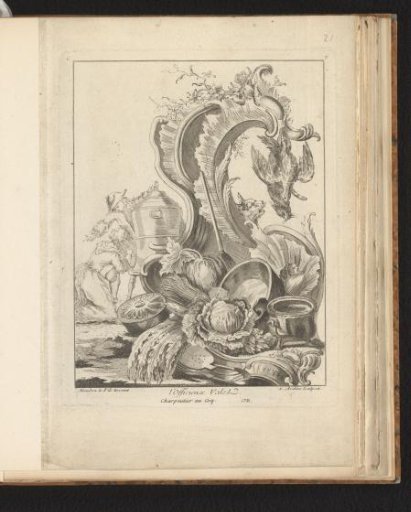 Rocaille with Kitchen Utensils