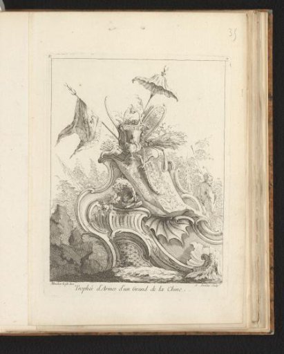 Rocaille with war trophies