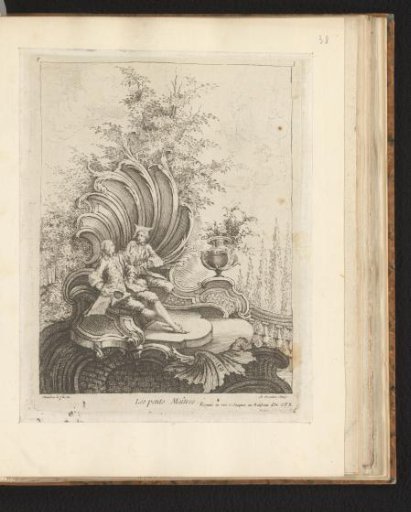 Rocaille with two young men