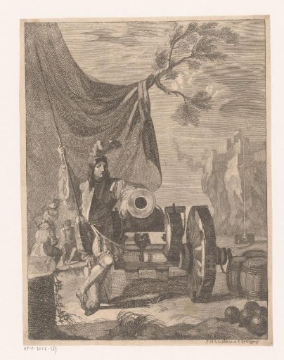 Civic guard with a cannon