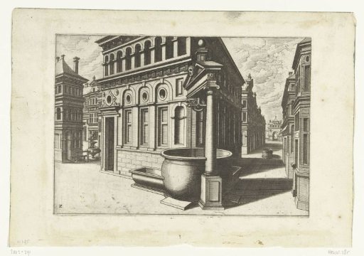 Well at the corner of two streets