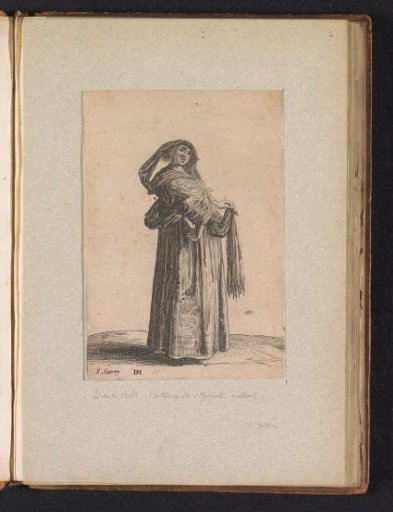 Woman dressed in the fashion of around 1620