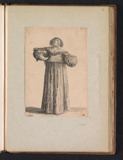 Woman dressed in the fashion of around 1620