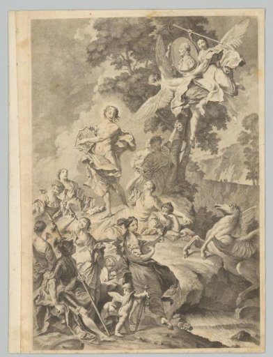 Portrait of Torquato Tasso with mythological figures