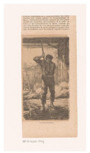 Thresher at work