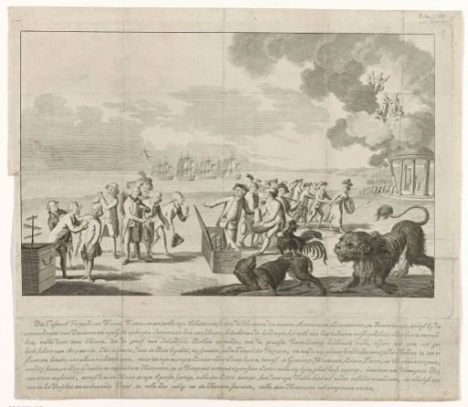 The Reverend Dutchman Distributes His Treasures, ca. 1780