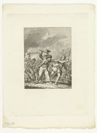 Battle between Barthold Entes and Agulo at Vlissingen, 1572