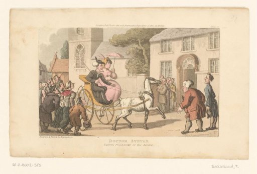 Doctor Syntax and his Wife Riding to the Parsonage