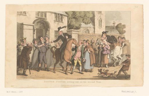 Doctor Syntax Departing the Village on Horseback