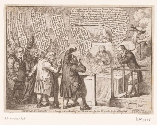 Cartoon on the trial of Arthur O'Connor, 1798