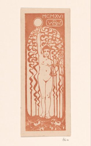 Naked Woman with Mirror and Scales