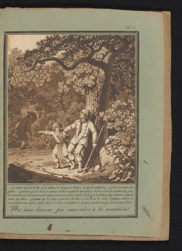 An Old Man Preventing the Boy from Confronting the One-Legged Criminal