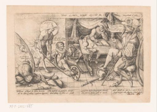 Satire on the laziness of the Landsknecht