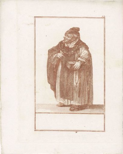 Monk with a money chest