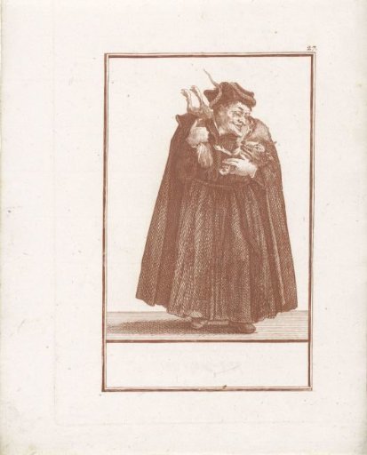 Monk with a fox as a stole