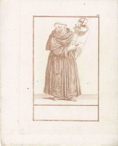 Monk with a deed of ownership