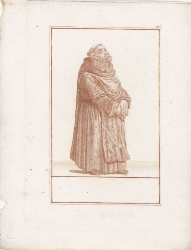 Monk with his hands before his belly