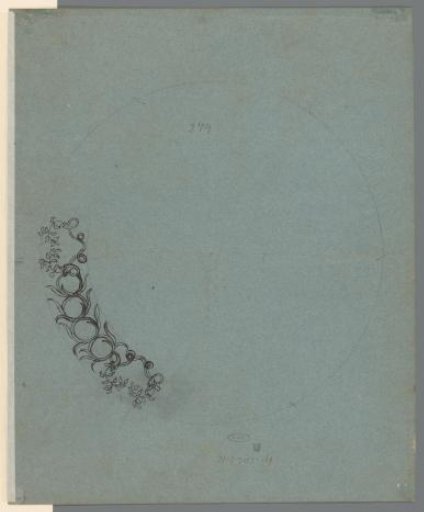 Design for a decorative band with plant motif