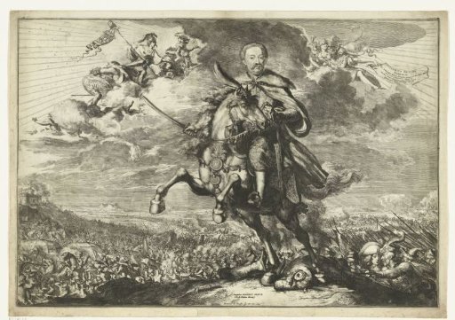 Portrait of Jan III, King of Poland, Grand Duke of Lithuania, on horseback