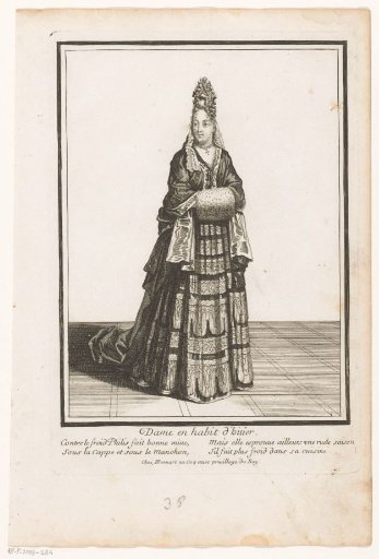 French Lady in Winter Costume