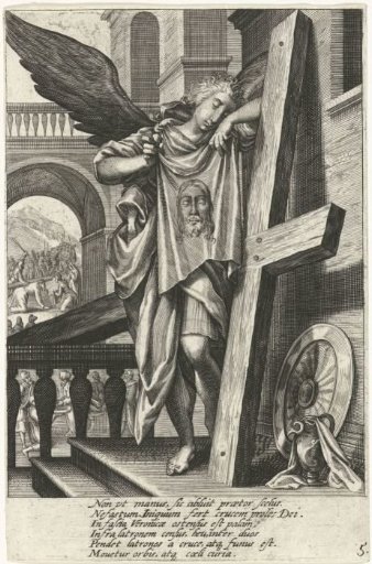 Angel with the Veil of Veronica at the Cross
