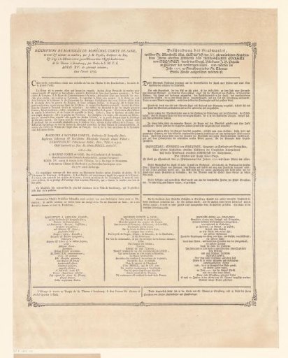Description of the Monument for Maurice of Saxony