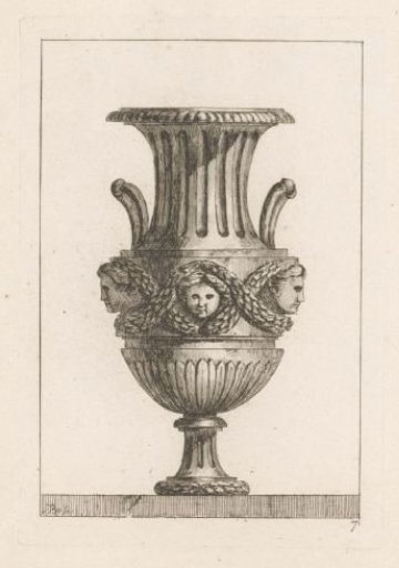 Vase with Masks