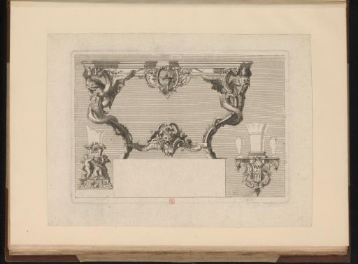 Design for table legs and two supports for vases