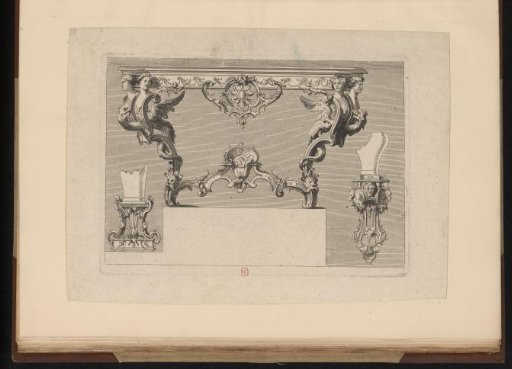 Design for table legs and two supports for vases