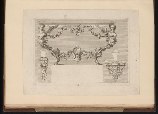 Design for table legs and two supports for vases