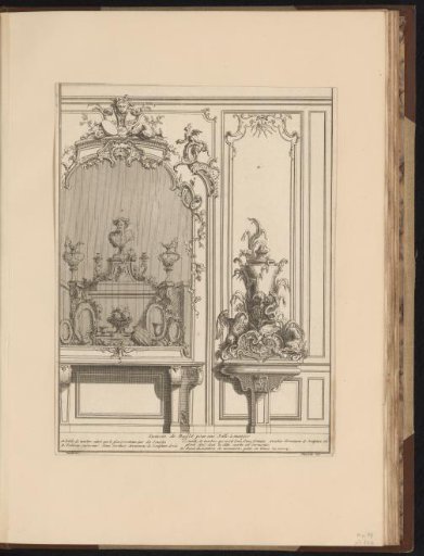 Design for the interior of a dining room