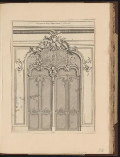 Design for a double door in an interior