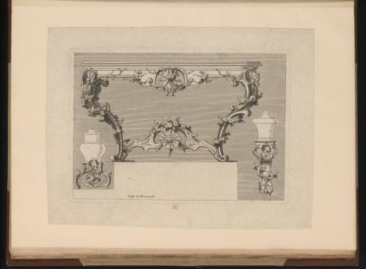 Design for table legs and two supports for vases