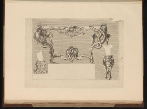 Design for table legs and two supports for vases