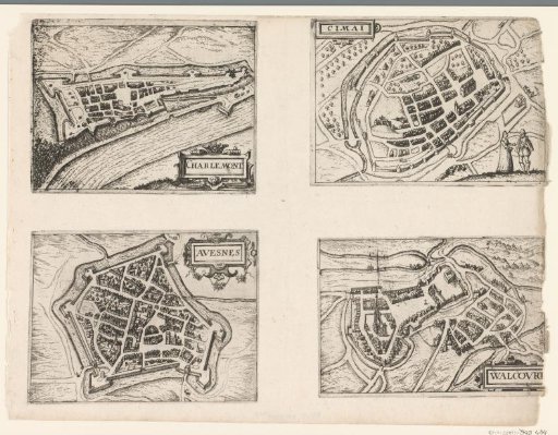 Plans of Fort Charlemont, Chimay, Avesnes and Walcourt