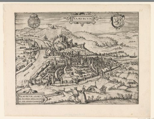 View of the city of Namur