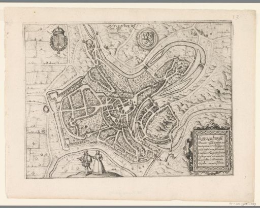 Plan of the city of Luxembourg