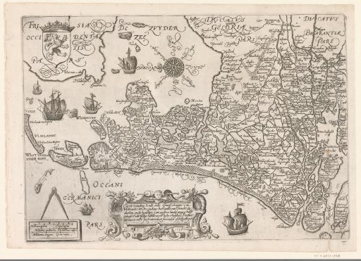Map of Holland and Utrecht, 1589
