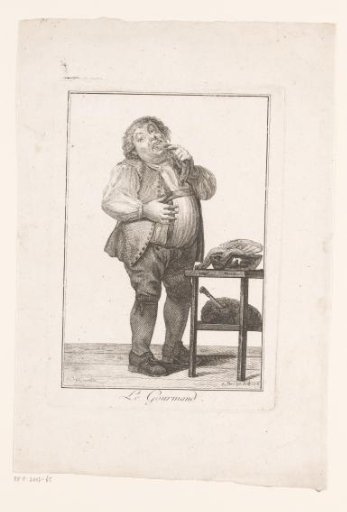 Man eating a sausage