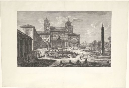 View of the Villa Medici in Rome